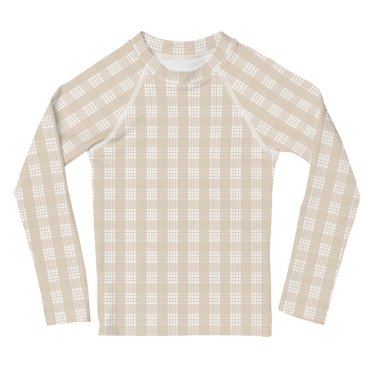 Palaka Keiki Rash Guard in Sand