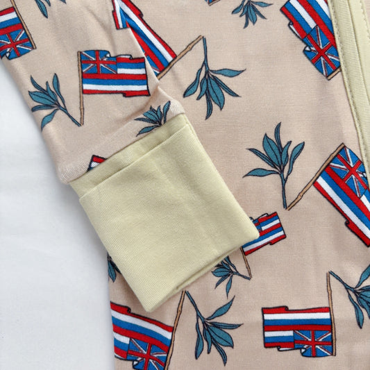 Hae Hawai’i x Lā’ī Bamboo Baby Coveralls