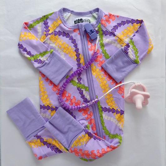 PREORDER Pua Pā’ina Bamboo Baby Coveralls