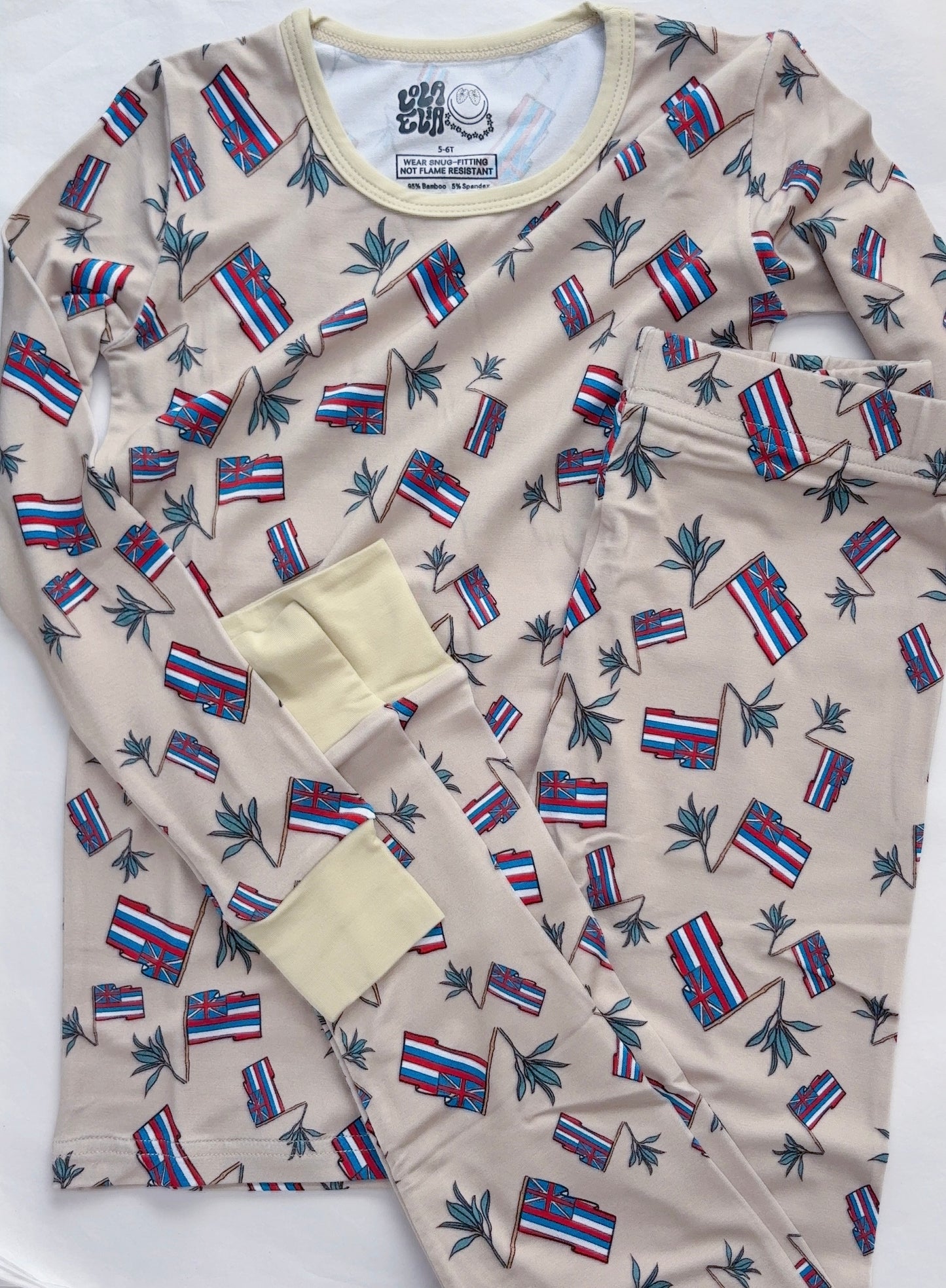 Hae Hawai’i x Lā’ī Bamboo Keiki Pjs