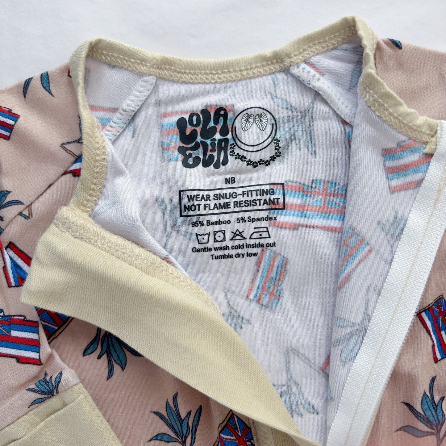Hae Hawai’i x Lā’ī Bamboo Baby Coveralls