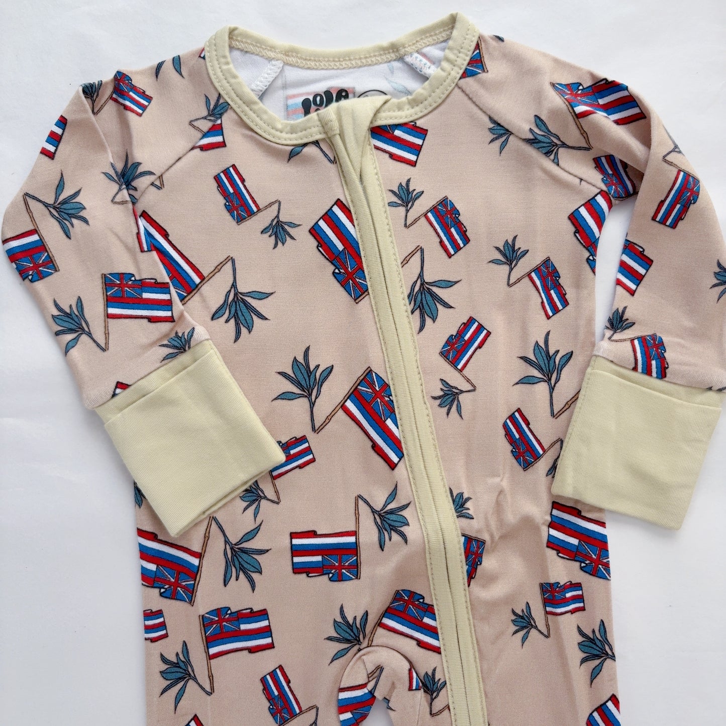 Hae Hawai’i x Lā’ī Bamboo Baby Coveralls