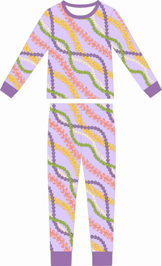 Pua Pā’ina Bamboo Keiki Pjs