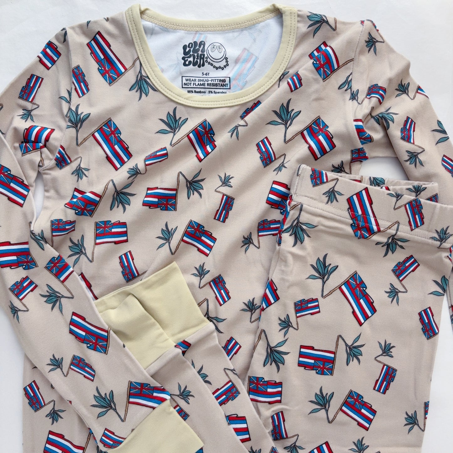 Hae Hawai’i x Lā’ī Bamboo Keiki Pjs