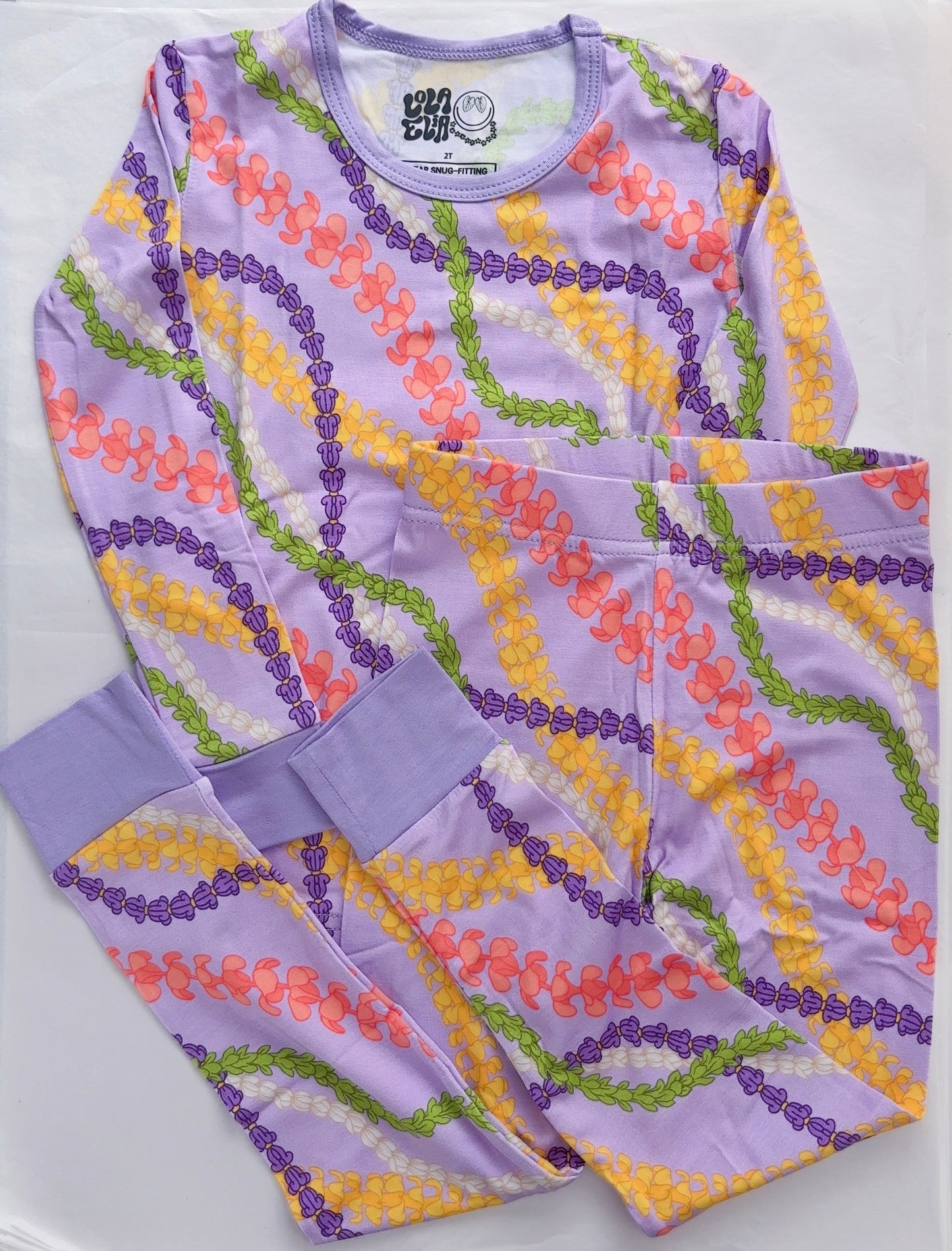 Pua Pā’ina Bamboo Keiki Pjs