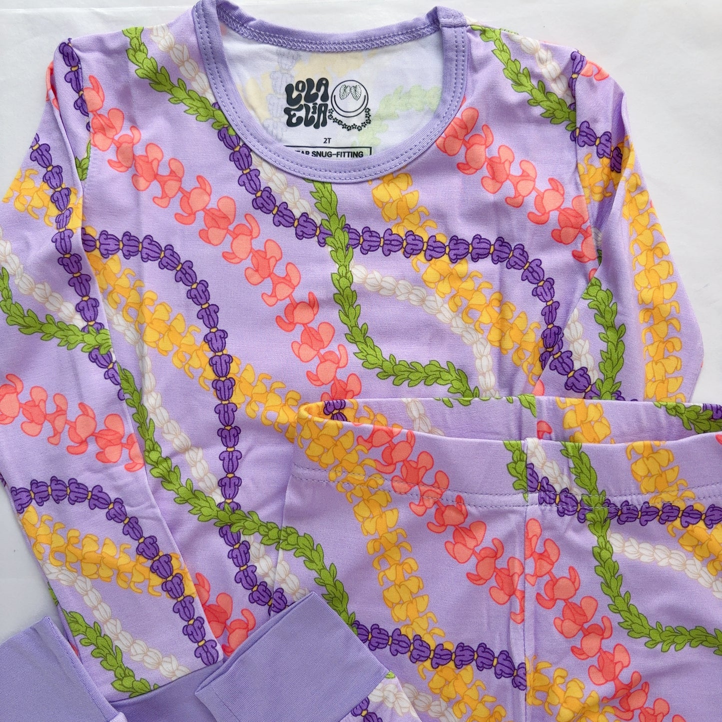 Pua Pā’ina Bamboo Keiki Pjs