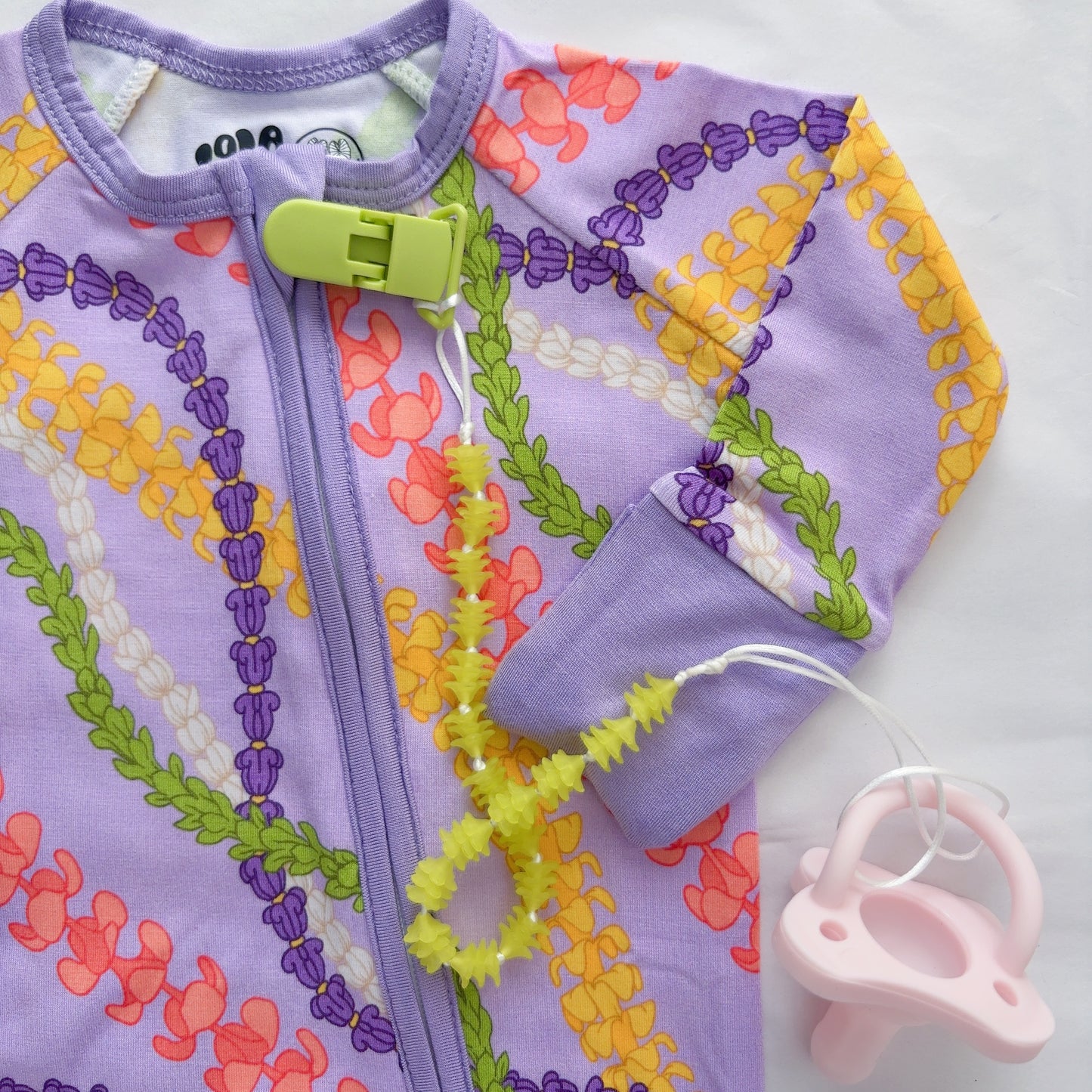 PREORDER Pua Pā’ina Bamboo Baby Coveralls