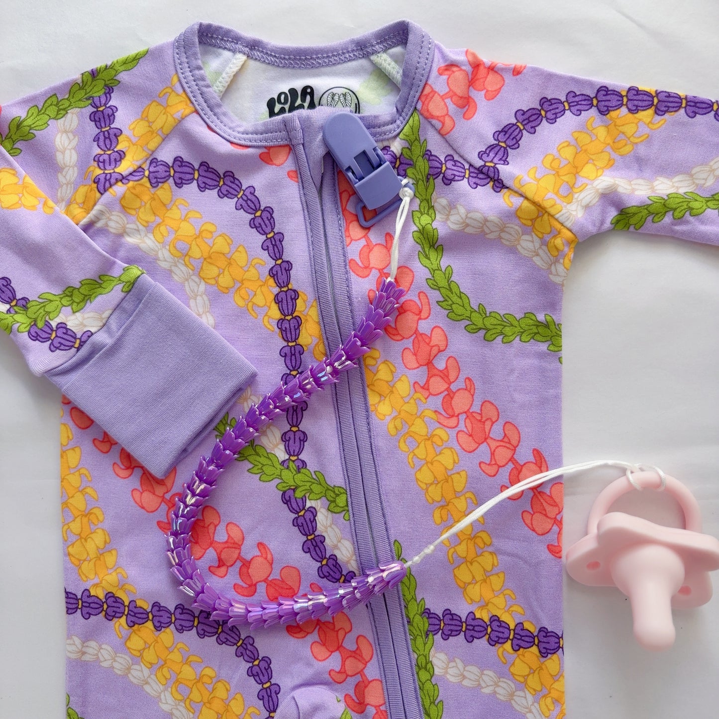 PREORDER Pua Pā’ina Bamboo Baby Coveralls
