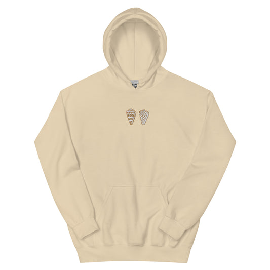 Cone Shell Embroidered Unisex Hoodie